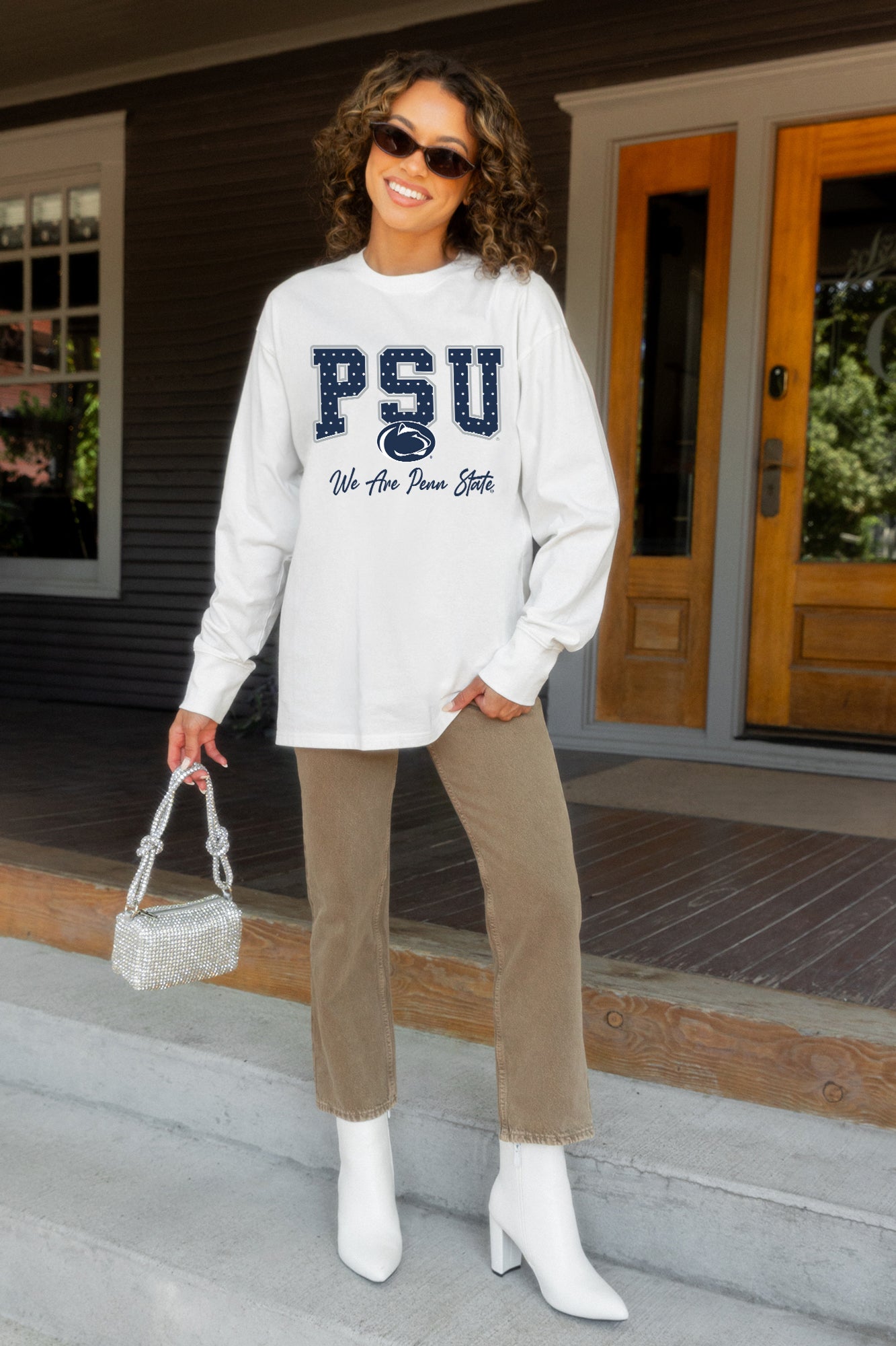 PENN STATE NITTANY LIONS SWEET SPOT ESSENTIAL RELAXED FIT LONG SLEEVE TEE