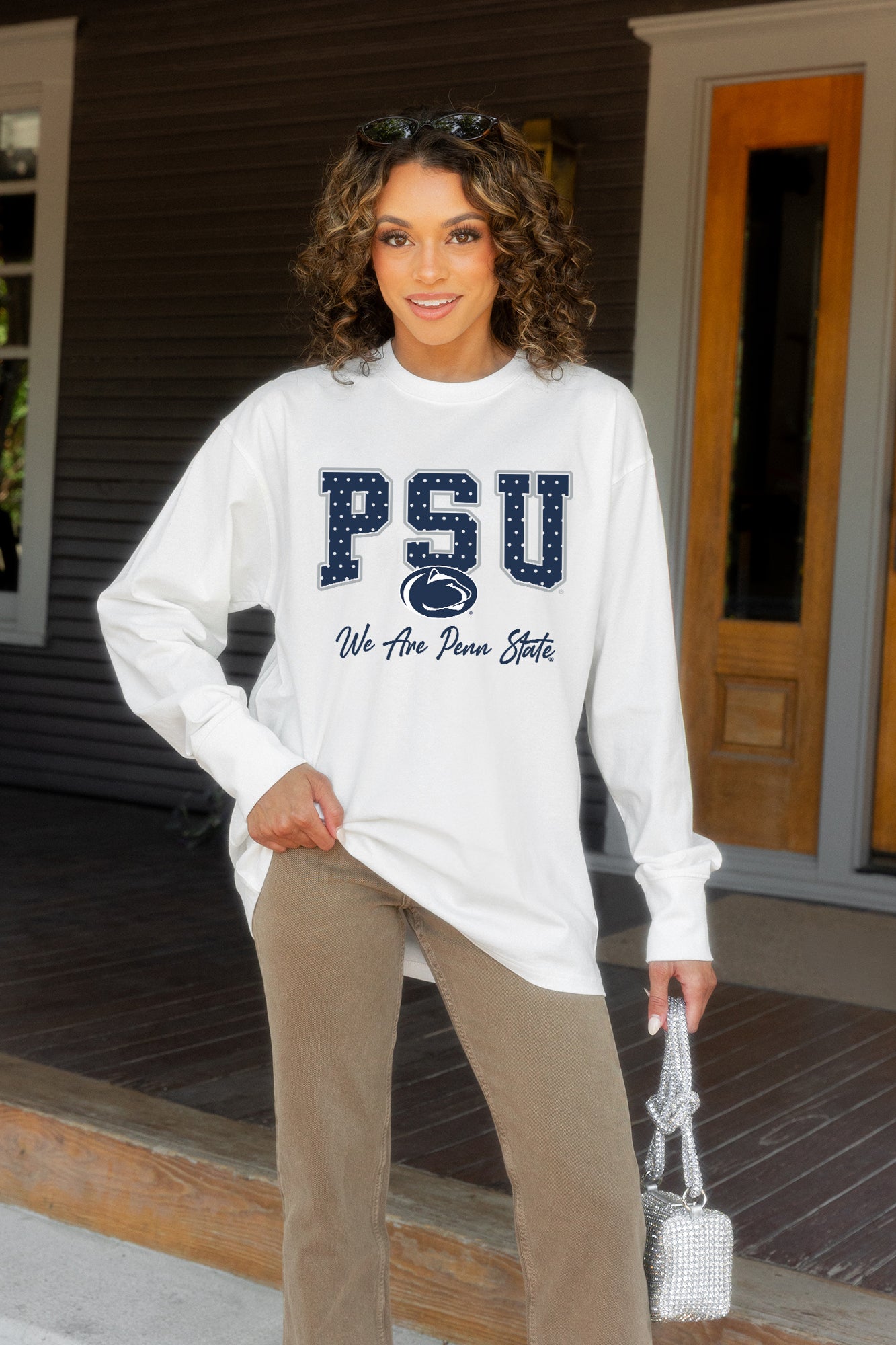 PENN STATE NITTANY LIONS SWEET SPOT ESSENTIAL RELAXED FIT LONG SLEEVE TEE