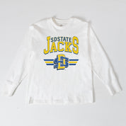 SOUTH DAKOTA STATE JACKRABBITS SWIFT STRIKE ESSENTIAL RELAXED FIT LONG SLEEVE TEE