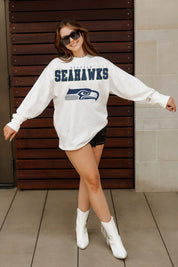 SEATTLE SEAHAWKS BIG GOALS OVERSIZED MIDWEIGHT LONG SLEEVE TEE