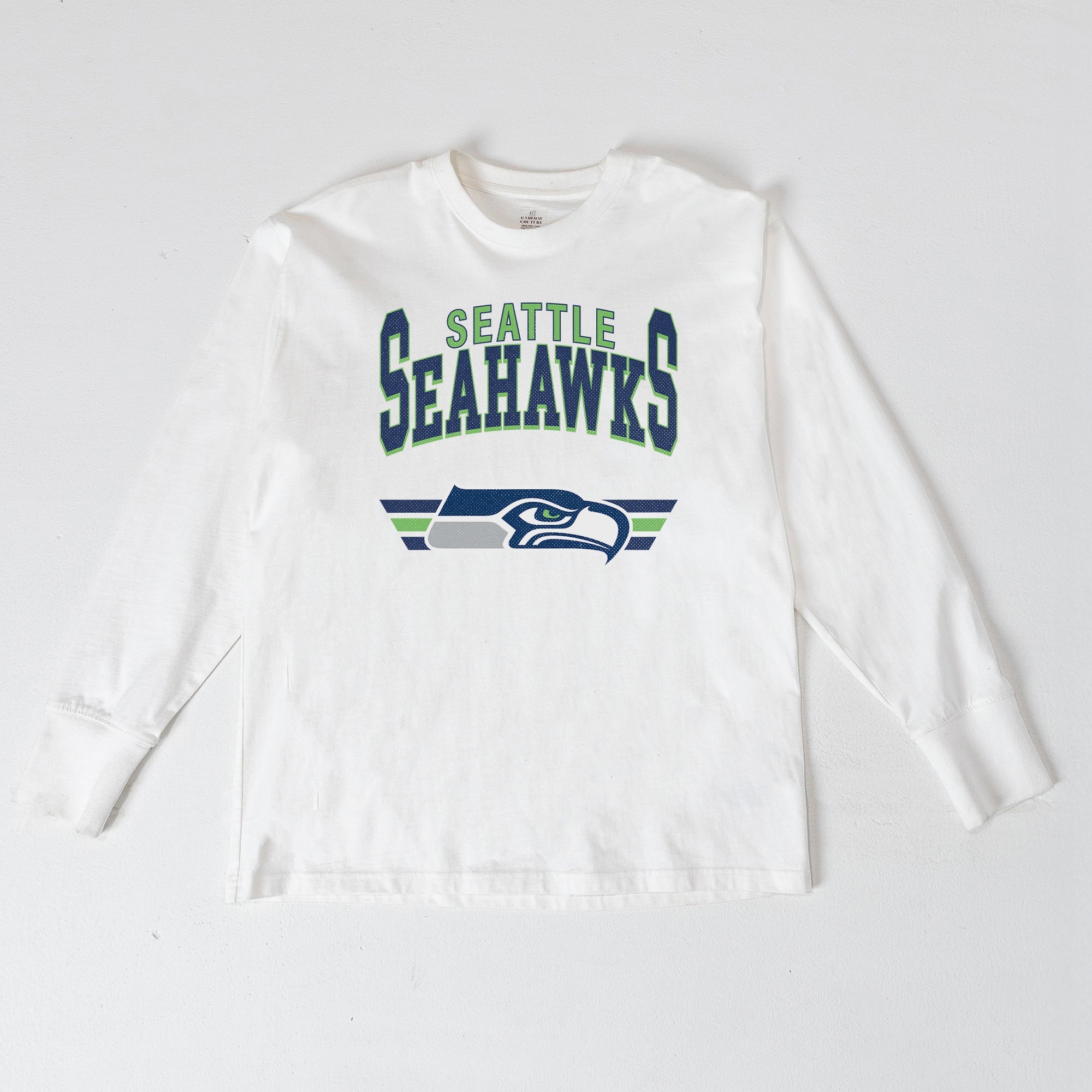 SEATTLE SEAHAWKS SWIFT STRIKE ESSENTIAL RELAXED FIT LONG SLEEVE TEE