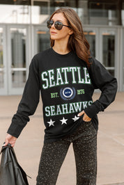 SEATTLE SEAHAWKS EVERYDAY STAR ESSENTIAL RELAXED FIT LONG SLEEVE TEE