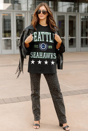 SEATTLE SEAHAWKS EVERYDAY STAR ESSENTIAL RELAXED FIT LONG SLEEVE TEE