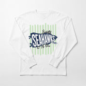 SEATTLE SEAHAWKS RALLY STRIPE OVERSIZED LONG SLEEVE TEE