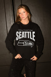 SEATTLE SEAHAWKS BOLD AMBITION OVERSIZED LONG SLEEVE TEE