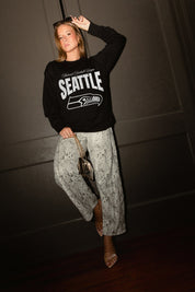 SEATTLE SEAHAWKS BOLD AMBITION OVERSIZED LONG SLEEVE TEE