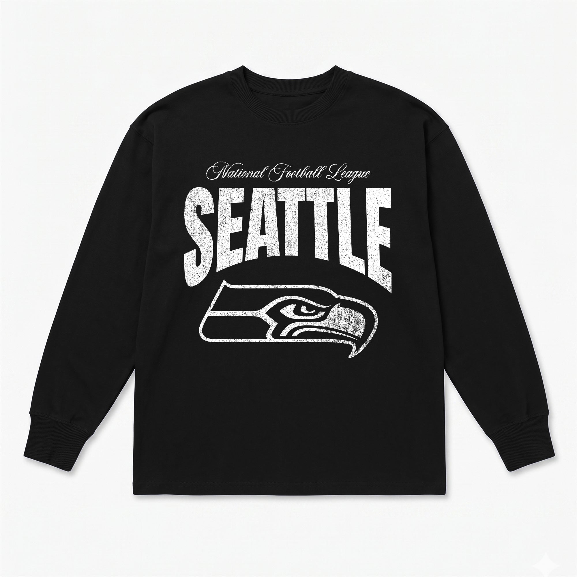 SEATTLE SEAHAWKS BOLD AMBITION OVERSIZED LONG SLEEVE TEE