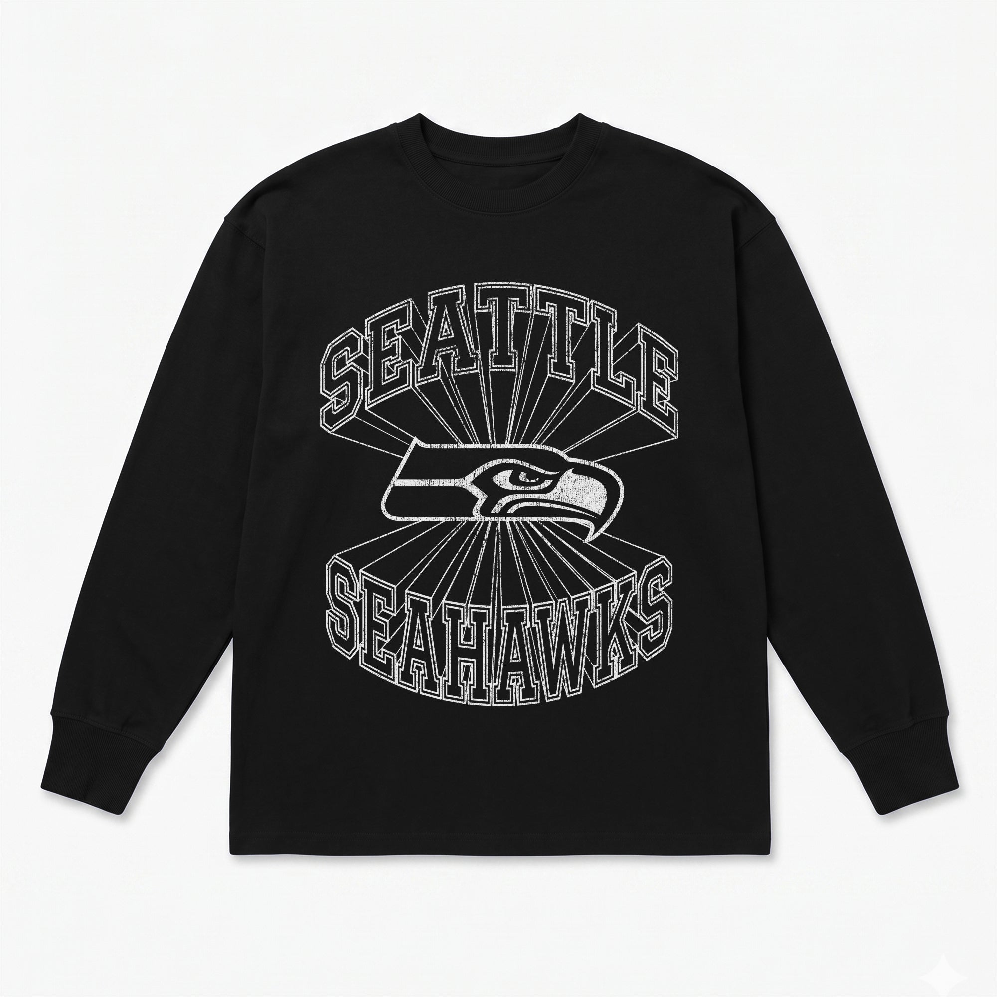 SEATTLE SEAHAWKS SPOTLIGHT OVERSIZED LONG SLEEVE TEE