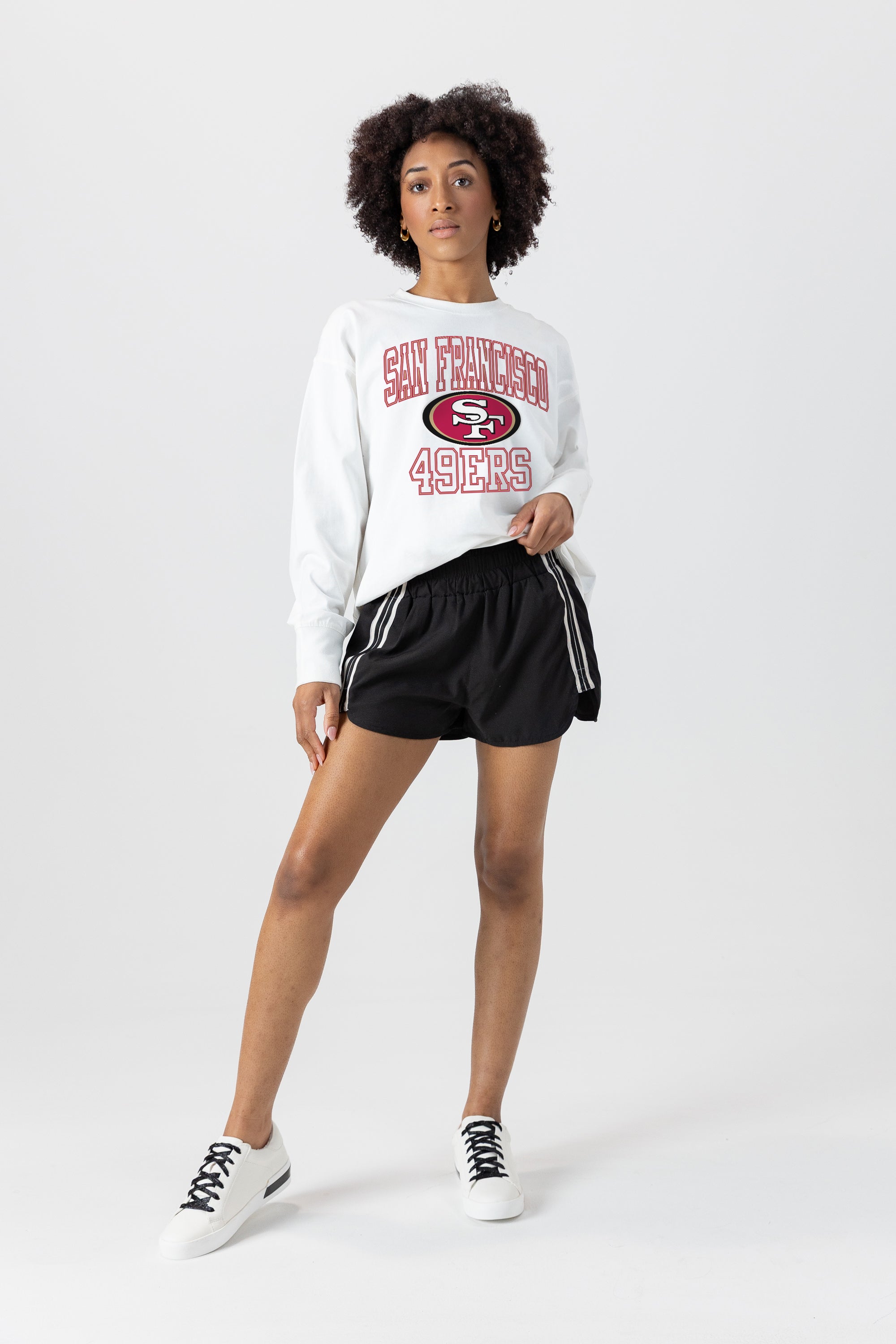SAN FRANCISCO 49ERS MIND GAMES OVERSIZED MIDWEIGHT LONG SLEEVE TEE