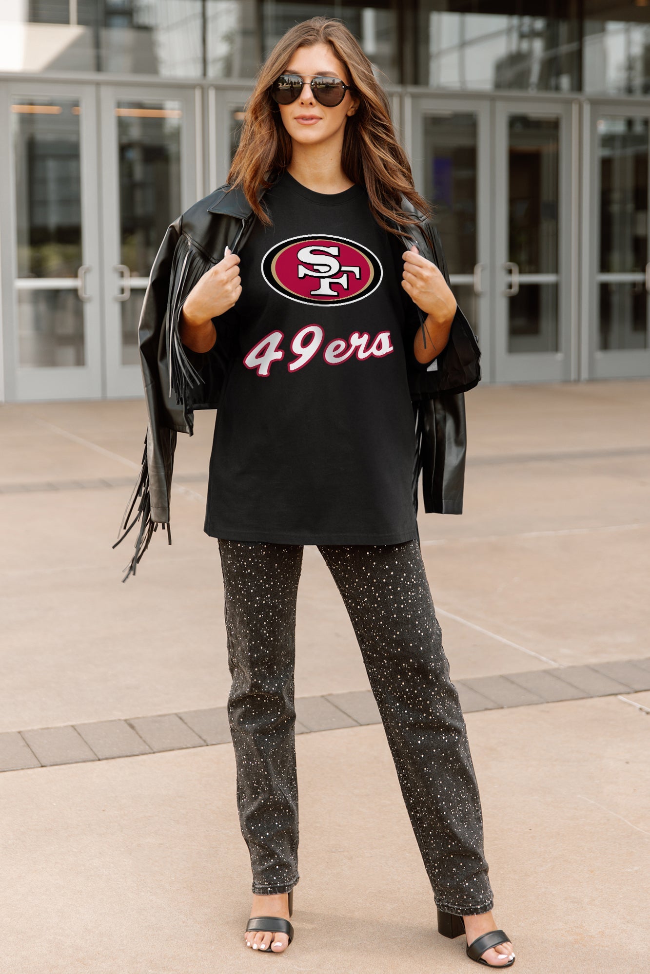 SAN FRANCISCO 49ERS HONOR ROLL ESSENTIAL RELAXED FIT LONG SLEEVE TEE