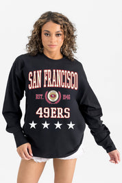 SAN FRANCISCO 49ERS EVERYDAY STAR ESSENTIAL RELAXED FIT LONG SLEEVE TEE