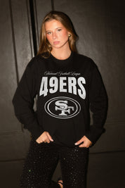 SAN FRANCISCO 49ERS BOLD AMBITION OVERSIZED LONG SLEEVE TEE