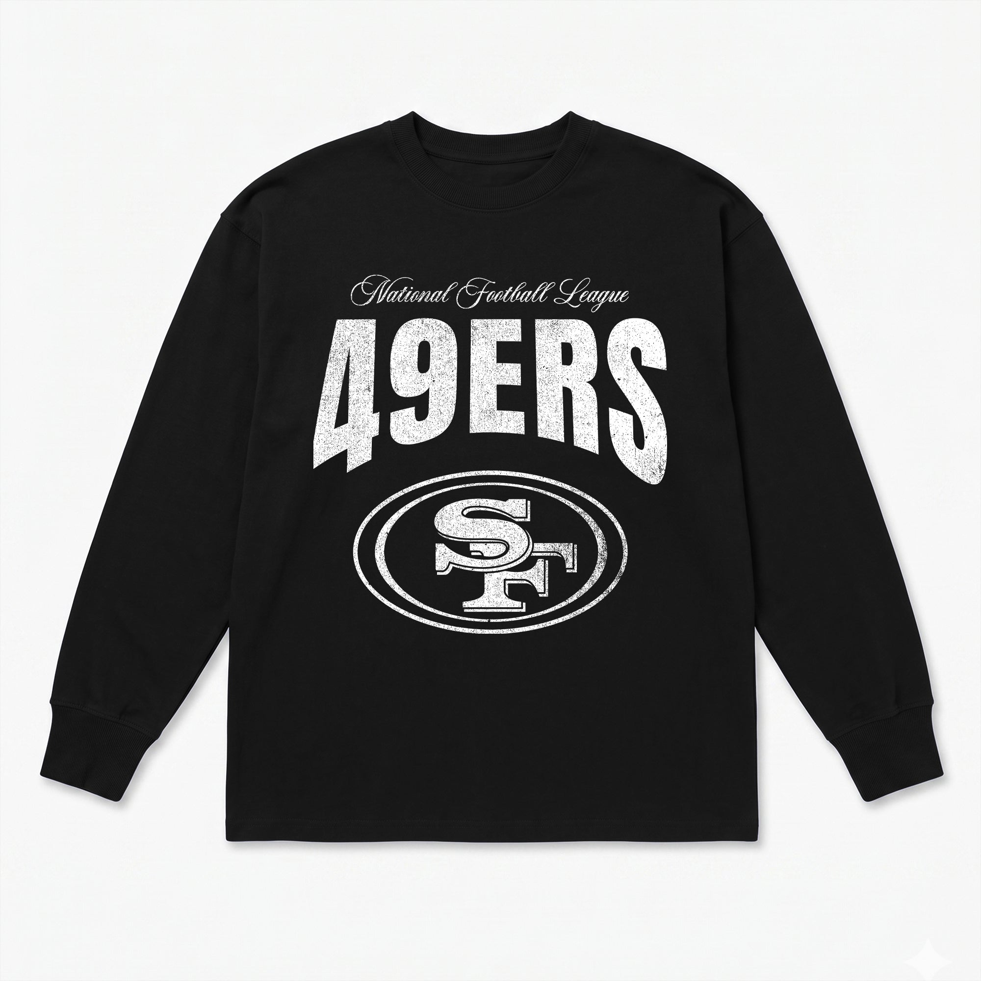 SAN FRANCISCO 49ERS BOLD AMBITION OVERSIZED LONG SLEEVE TEE