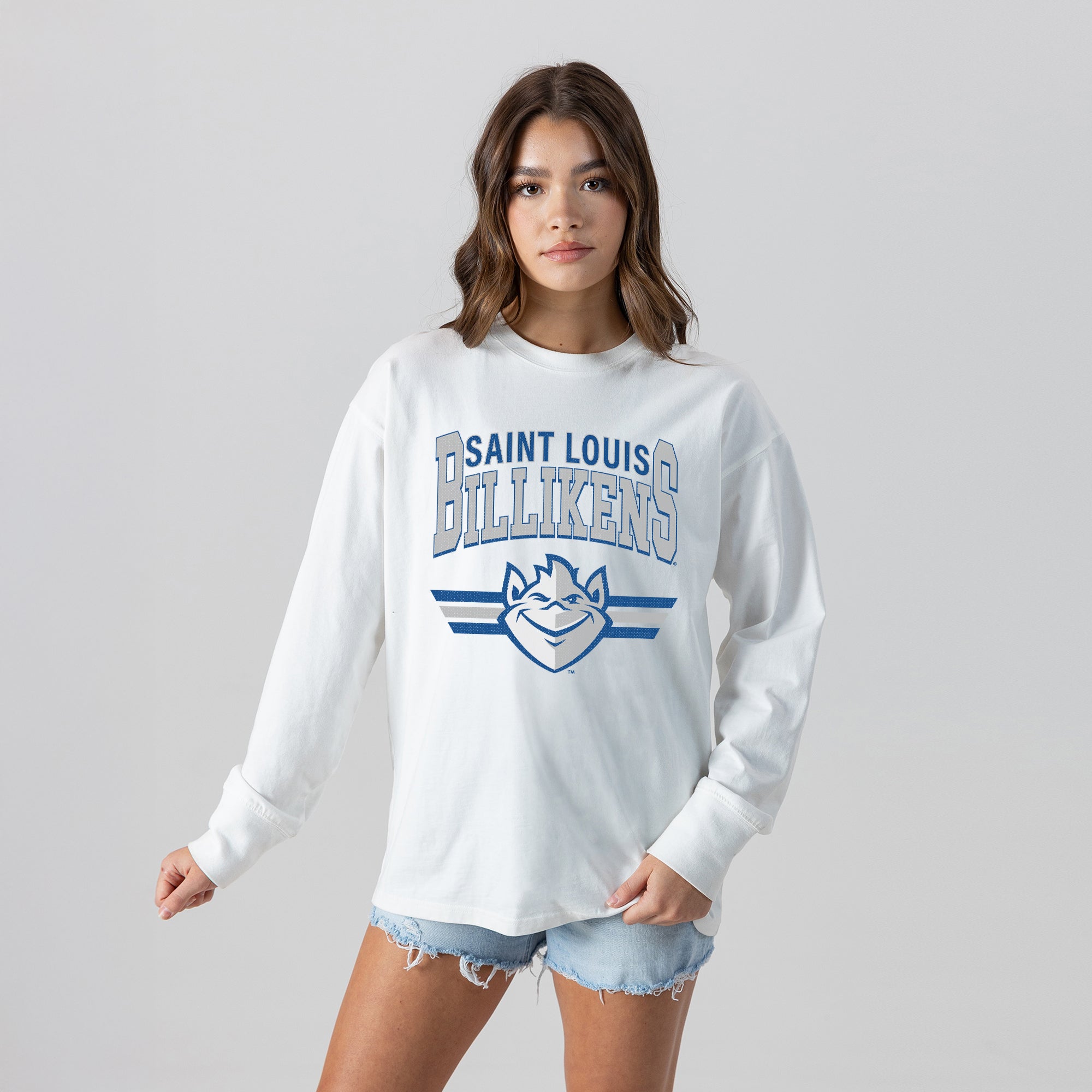 SAINT LOUIS BILLIKENS SWIFT STRIKE ESSENTIAL RELAXED FIT LONG SLEEVE TEE