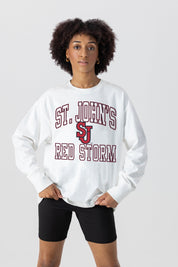 ST. JOHN'S RED STORM MIND GAMES OVERSIZED MIDWEIGHT LONG SLEEVE TEE