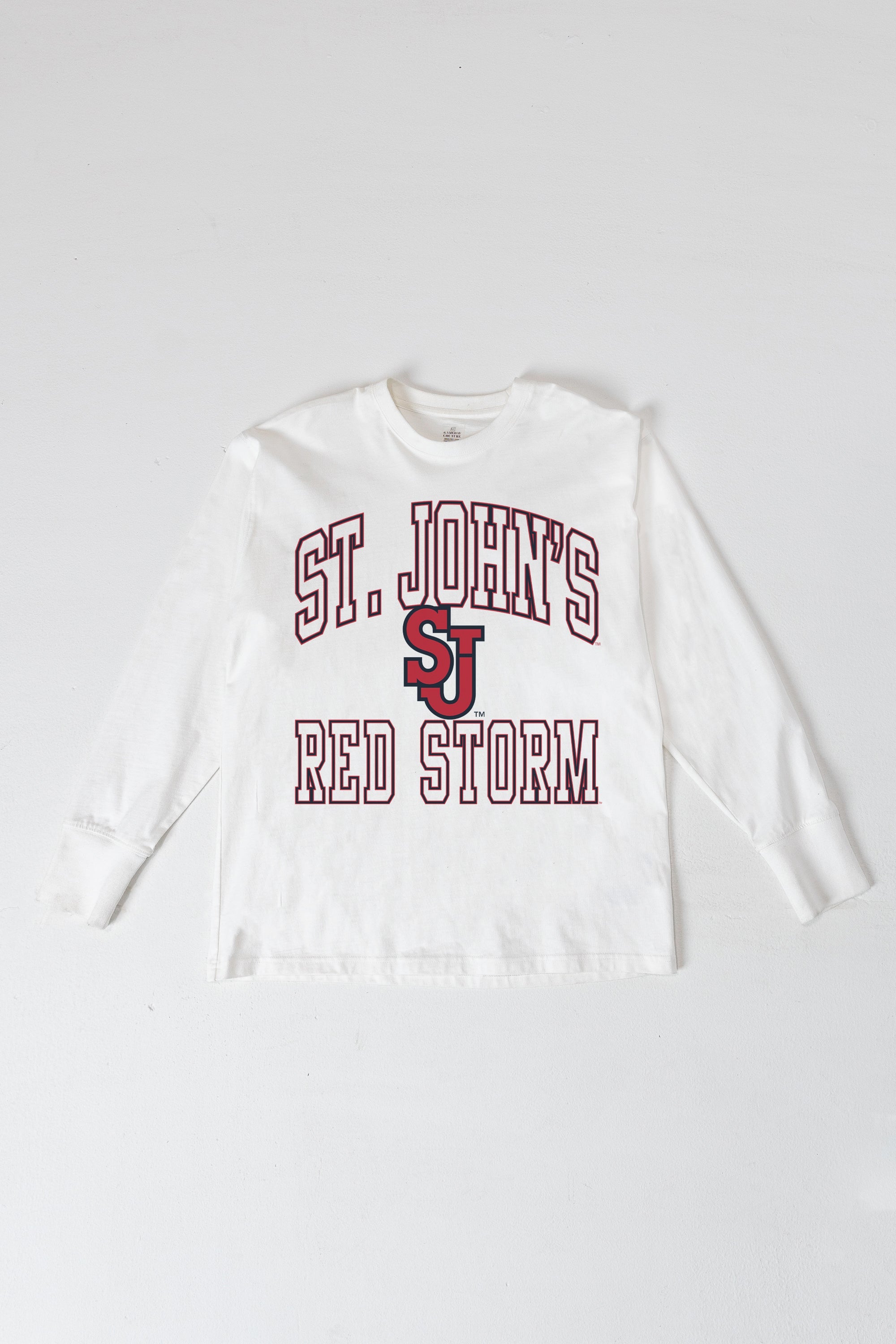 ST. JOHN'S RED STORM MIND GAMES OVERSIZED MIDWEIGHT LONG SLEEVE TEE