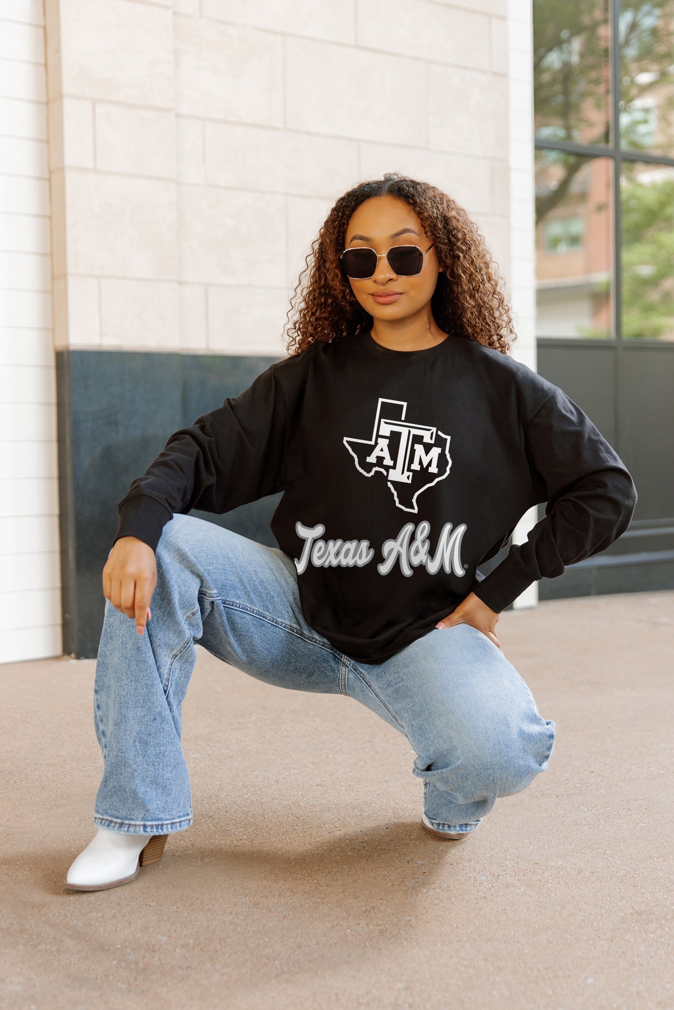 TEXAS A&M AGGIES HONOR ROLL ESSENTIAL RELAXED FIT LONG SLEEVE TEE