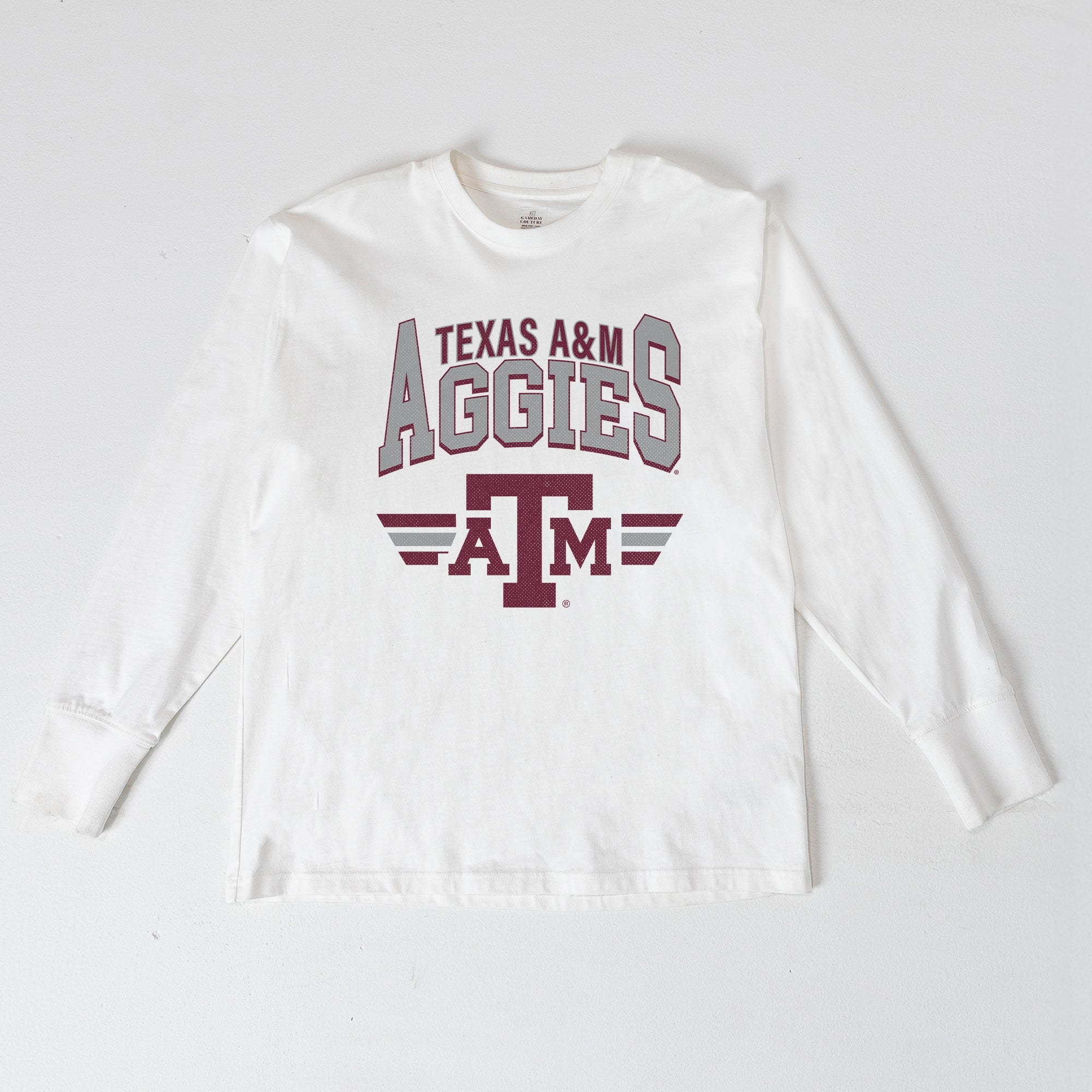 TEXAS A&M AGGIES SWIFT STRIKE ESSENTIAL RELAXED FIT LONG SLEEVE TEE
