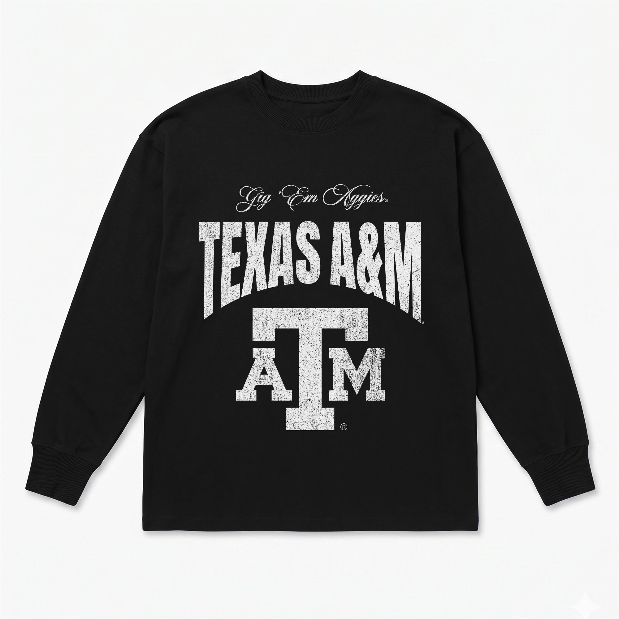 TEXAS A&M AGGIES BOLD AMBITION ESSENTIAL RELAXED FIT LONG SLEEVE TEE