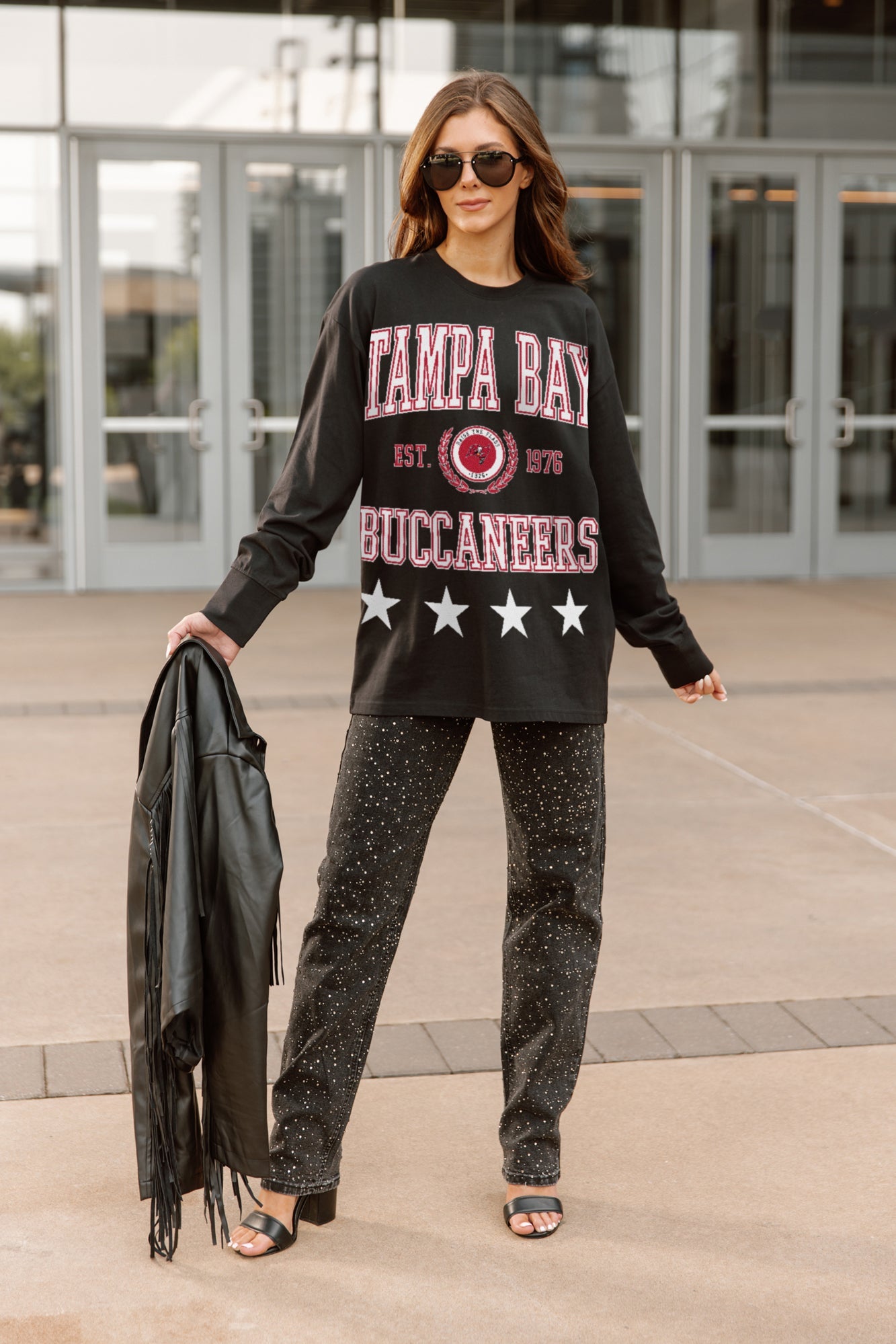 TAMPA BAY BUCCANEERS EVERYDAY STAR ESSENTIAL RELAXED FIT LONG SLEEVE TEE