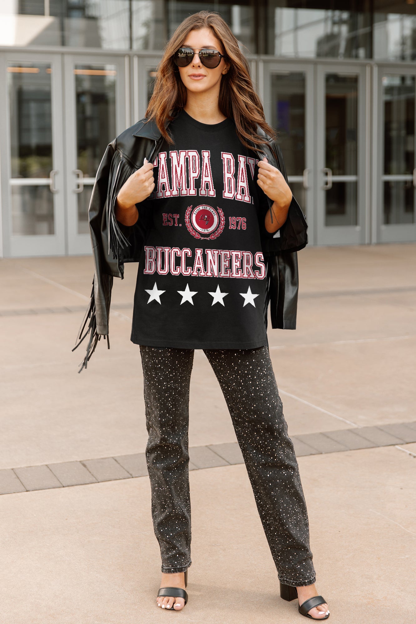 TAMPA BAY BUCCANEERS EVERYDAY STAR ESSENTIAL RELAXED FIT LONG SLEEVE TEE