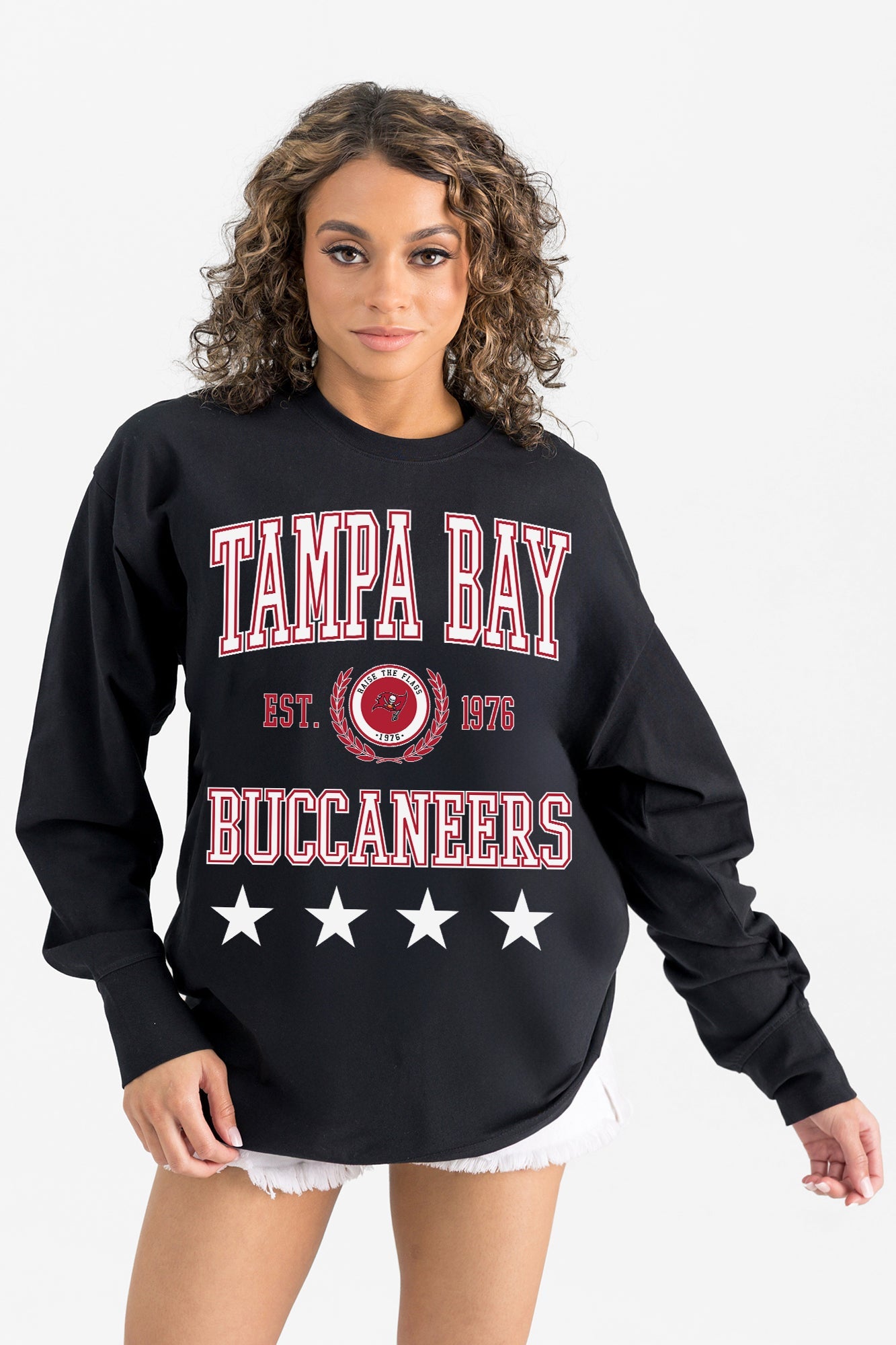 TAMPA BAY BUCCANEERS EVERYDAY STAR ESSENTIAL RELAXED FIT LONG SLEEVE TEE