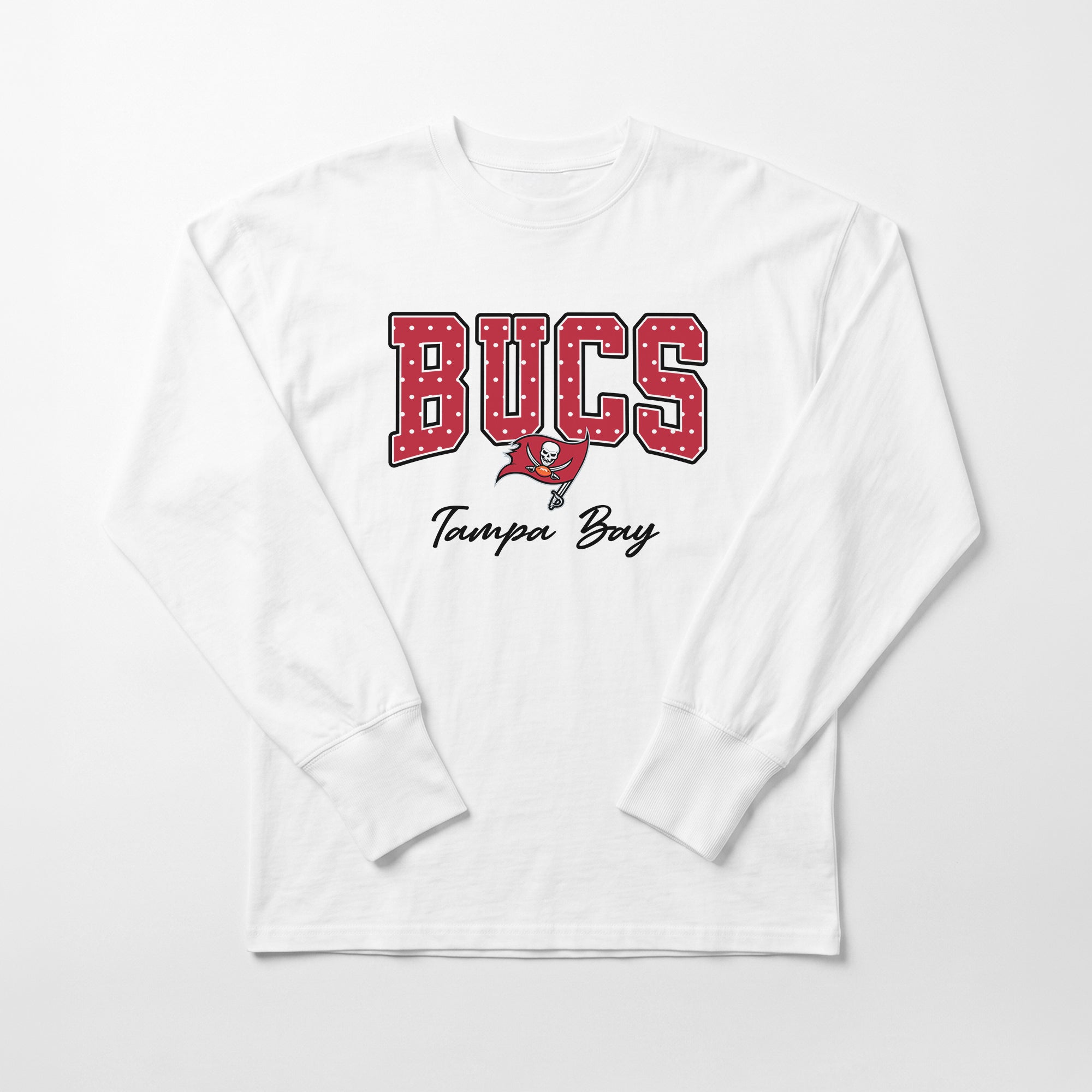 TAMPA BAY BUCCANEERS SWEET SPOT OVERSIZED LONG SLEEVE TEE
