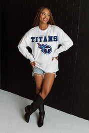 TENNESSEE TITANS BIG GOALS OVERSIZED MIDWEIGHT LONG SLEEVE TEE