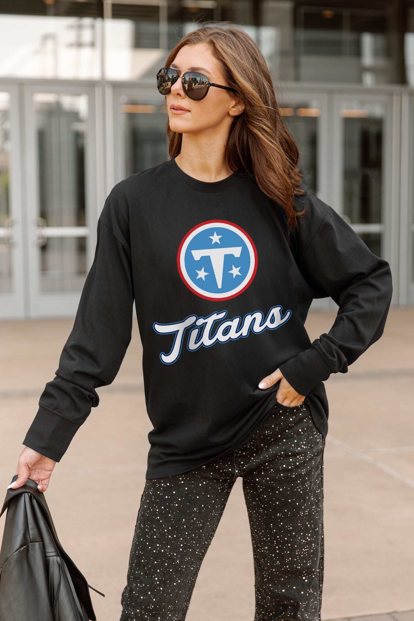 TENNESSEE TITANS HONOR ROLL ESSENTIAL RELAXED FIT LONG SLEEVE TEE