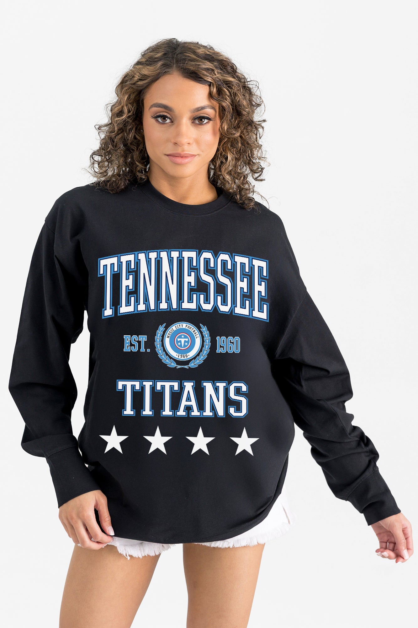 TENNESSEE TITANS EVERYDAY STAR ESSENTIAL RELAXED FIT LONG SLEEVE TEE