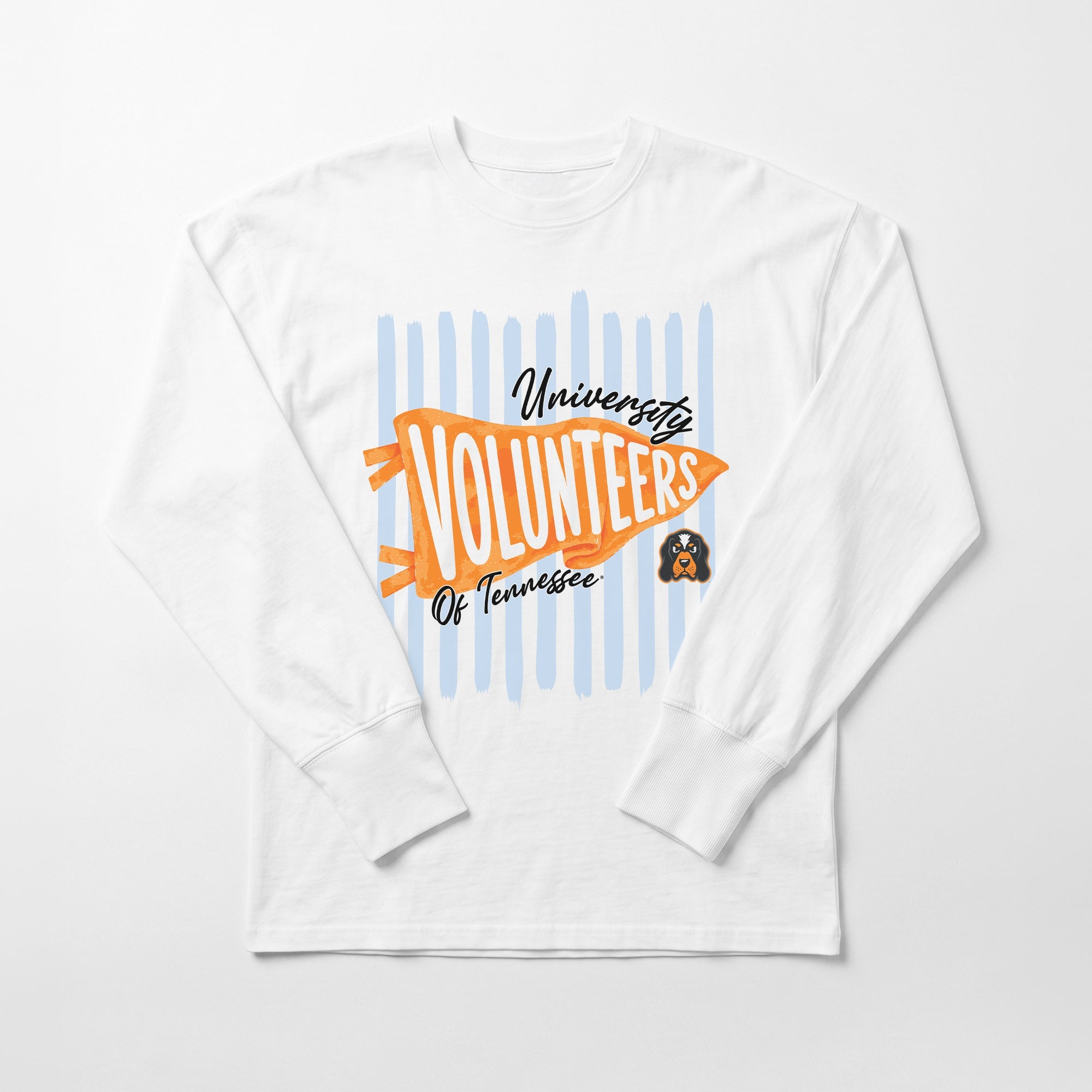 TENNESSEE VOLUNTEERS RALLY STRIPE ESSENTIAL RELAXED FIT LONG SLEEVE TEE