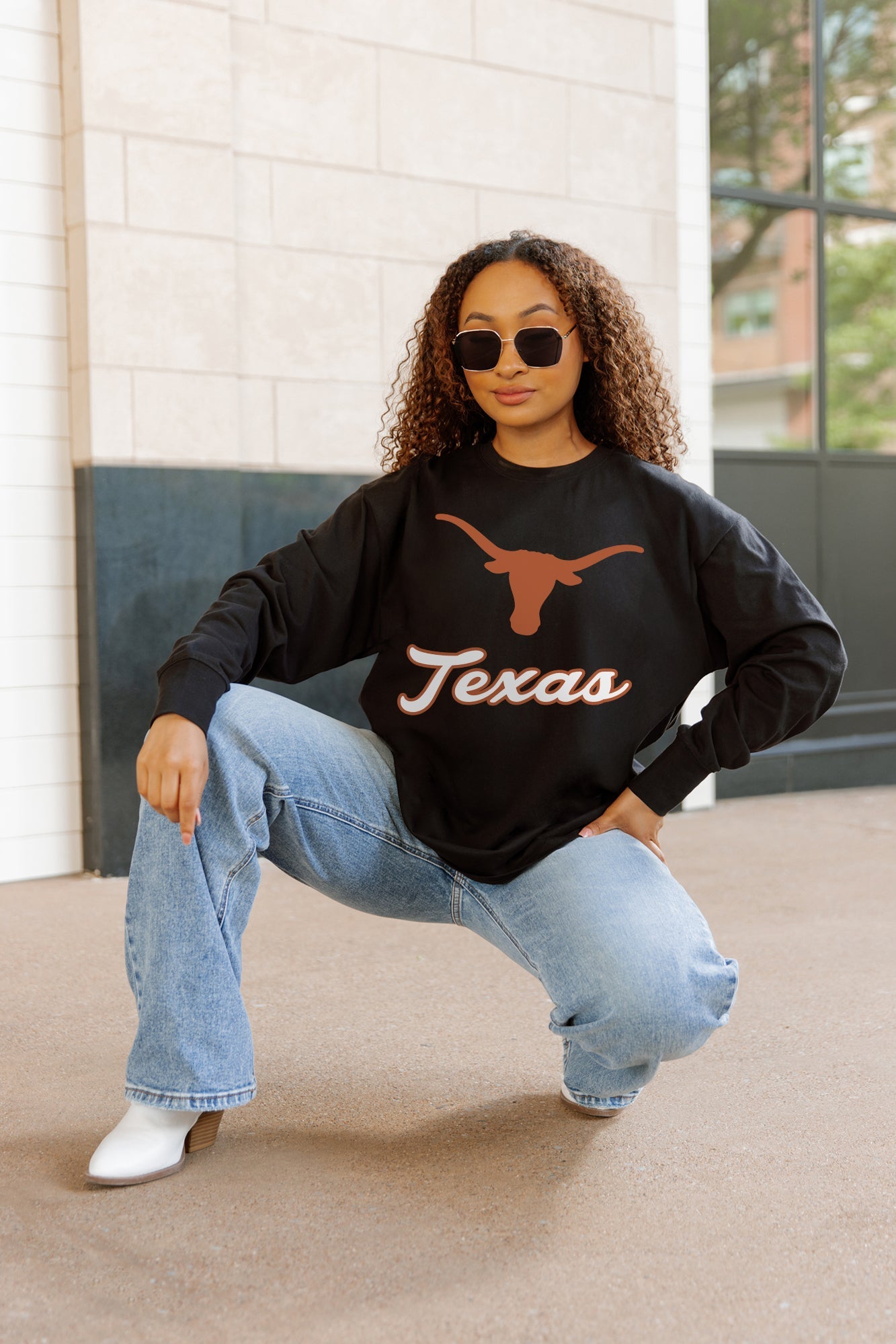 TEXAS LONGHORNS HONOR ROLL ESSENTIAL RELAXED FIT LONG SLEEVE TEE
