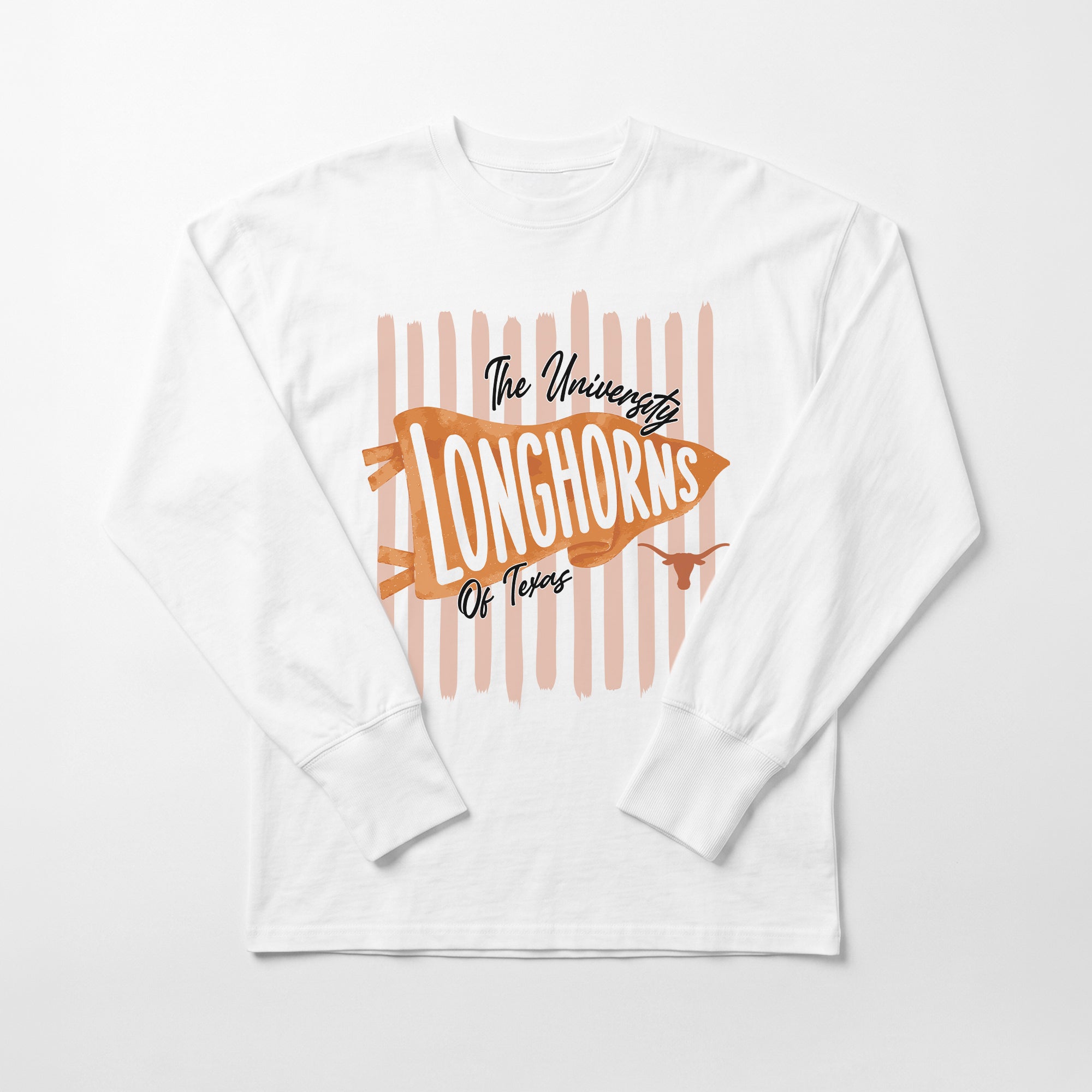 TEXAS LONGHORNS RALLY STRIPE ESSENTIAL RELAXED FIT LONG SLEEVE TEE