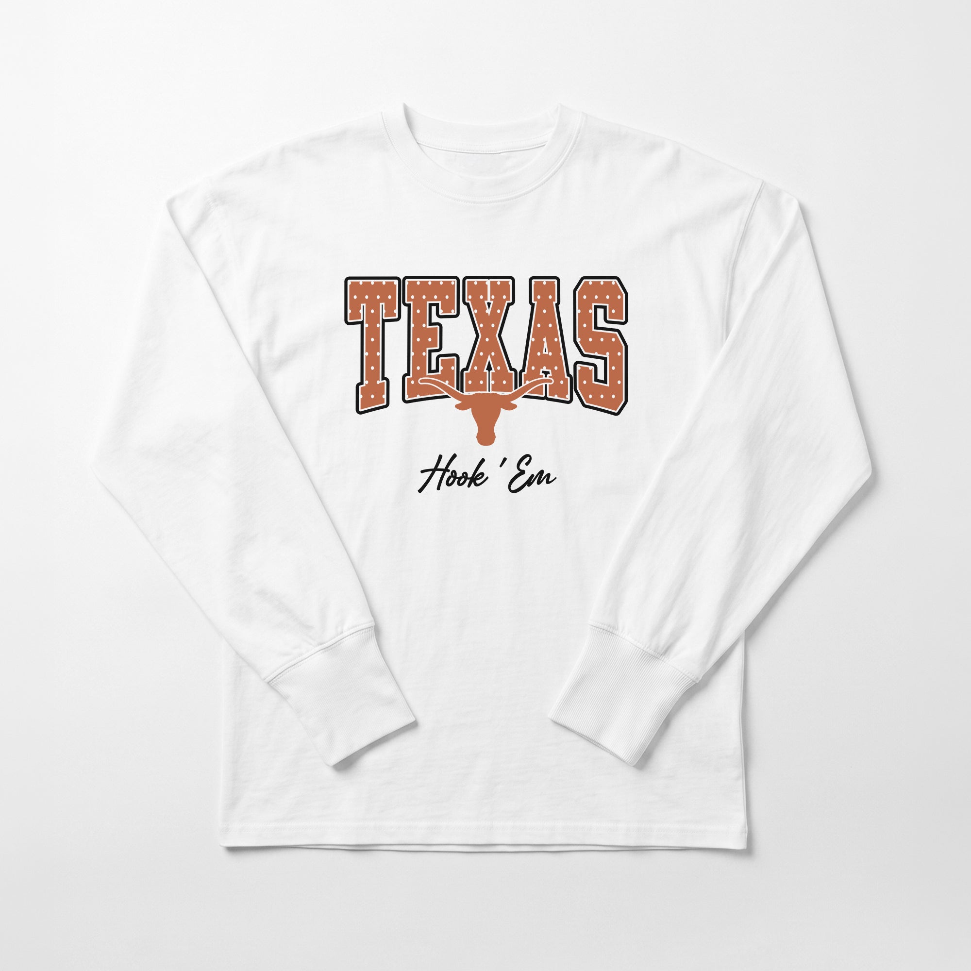 TEXAS LONGHORNS SWEET SPOT ESSENTIAL RELAXED FIT LONG SLEEVE TEE
