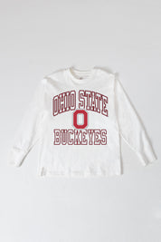 OHIO STATE BUCKEYES MIND GAMES OVERSIZED MIDWEIGHT LONG SLEEVE TEE