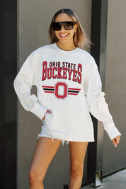 OHIO STATE BUCKEYES SWIFT STRIKE ESSENTIAL RELAXED FIT LONG SLEEVE TEE