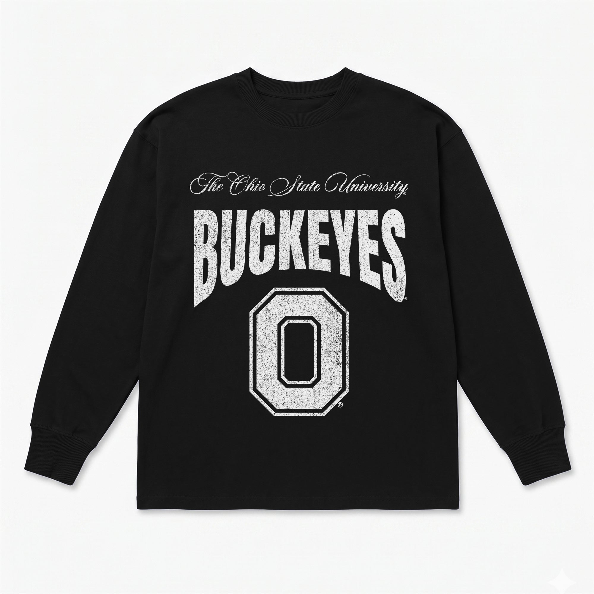 OHIO STATE BUCKEYES BOLD AMBITION ESSENTIAL RELAXED FIT LONG SLEEVE TEE