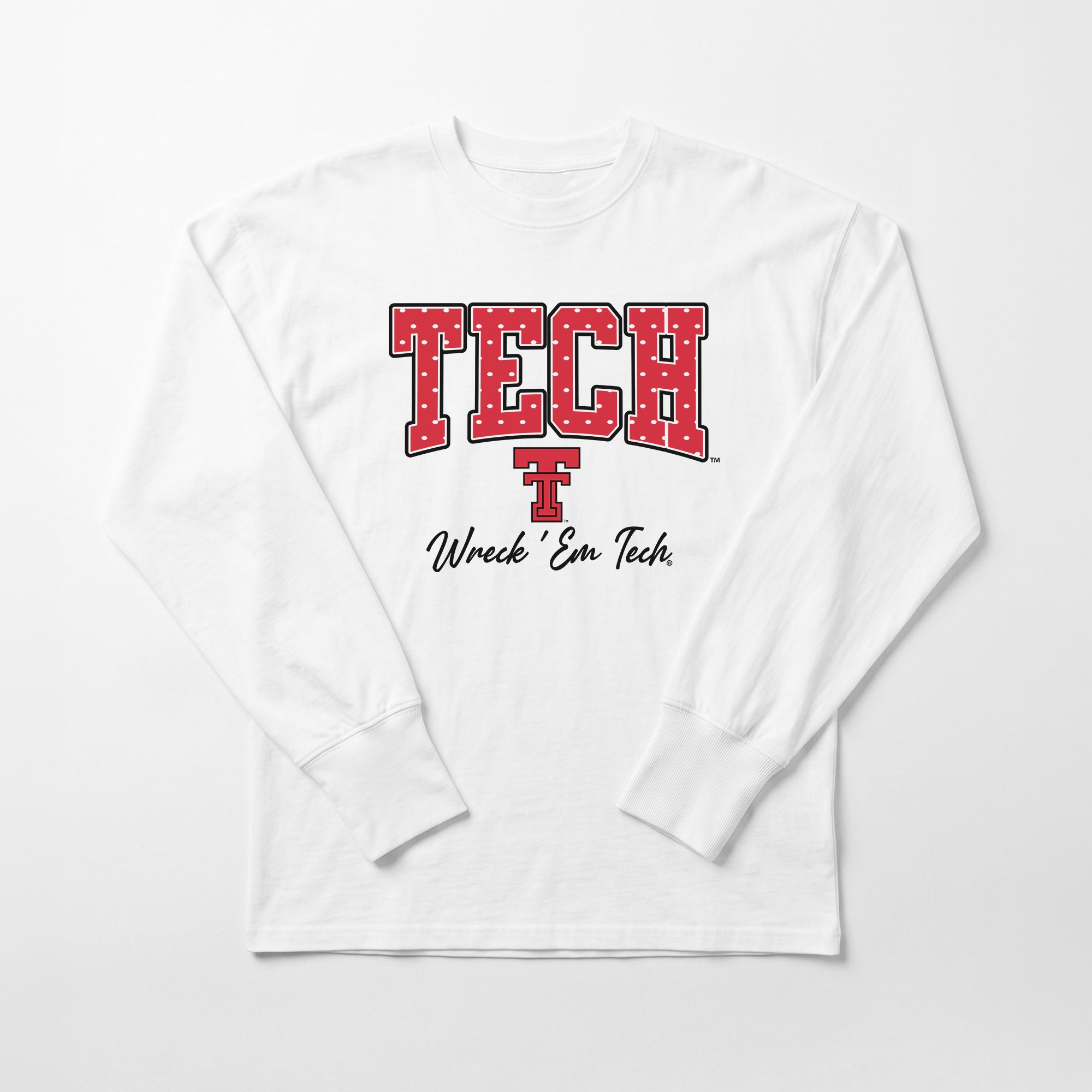 TEXAS TECH RED RAIDERS SWEET SPOT ESSENTIAL RELAXED FIT LONG SLEEVE TEE