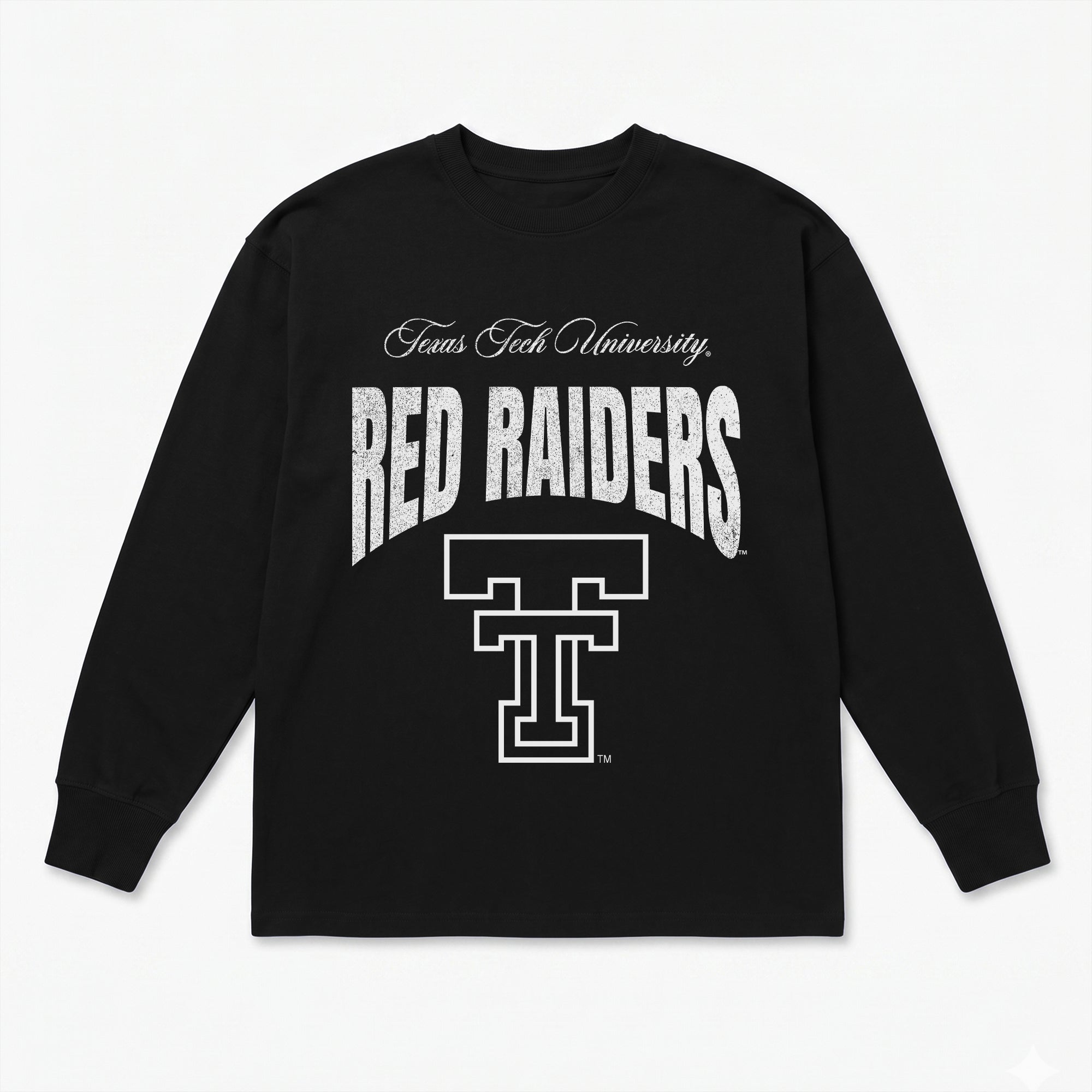 TEXAS TECH RED RAIDERS BOLD AMBITION ESSENTIAL RELAXED FIT LONG SLEEVE TEE
