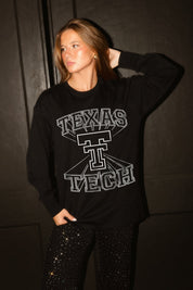 TEXAS TECH RED RAIDERS SPOTLIGHT ESSENTIAL RELAXED FIT LONG SLEEVE TEE