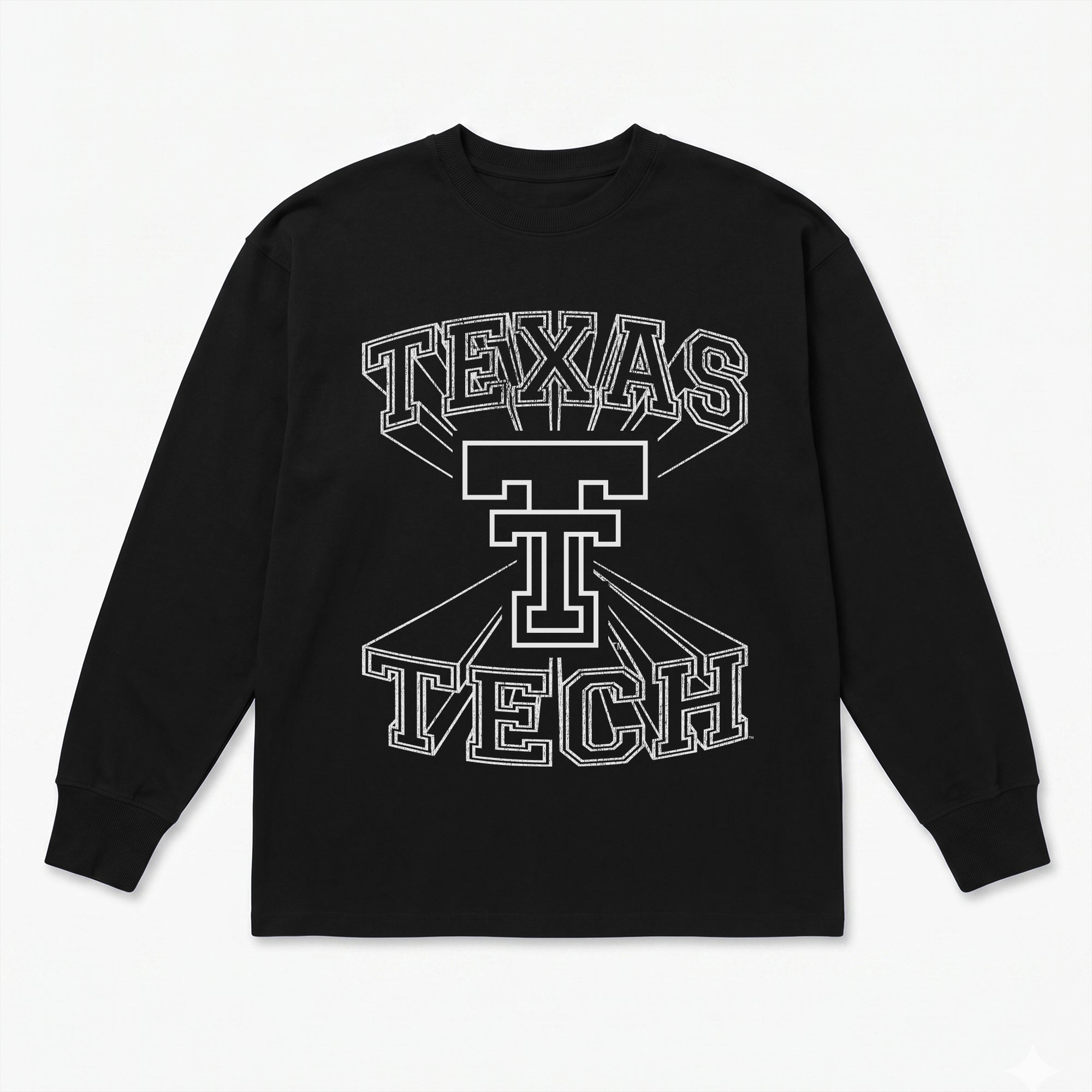 TEXAS TECH RED RAIDERS SPOTLIGHT ESSENTIAL RELAXED FIT LONG SLEEVE TEE