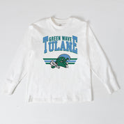 TULANE GREEN WAVE SWIFT STRIKE ESSENTIAL RELAXED FIT LONG SLEEVE TEE