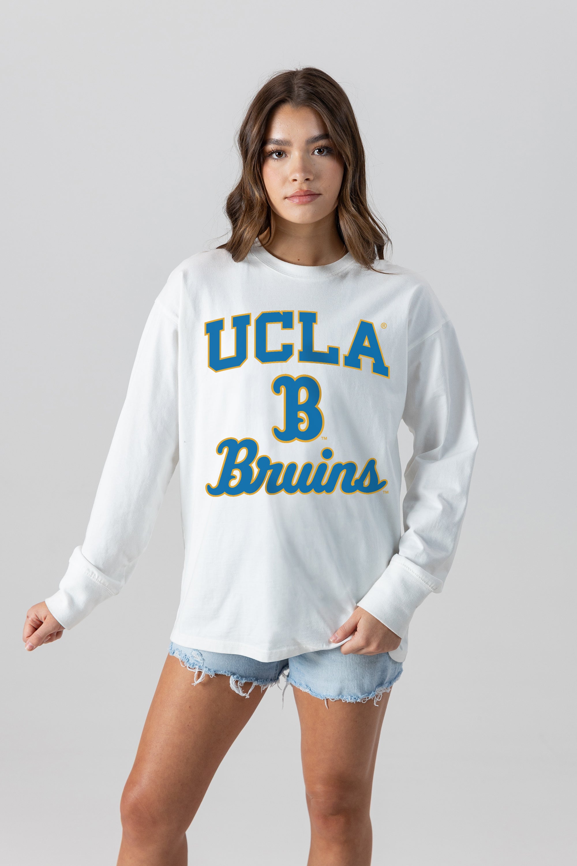 UCLA BRUINS MIND GAMES OVERSIZED MIDWEIGHT LONG SLEEVE TEE