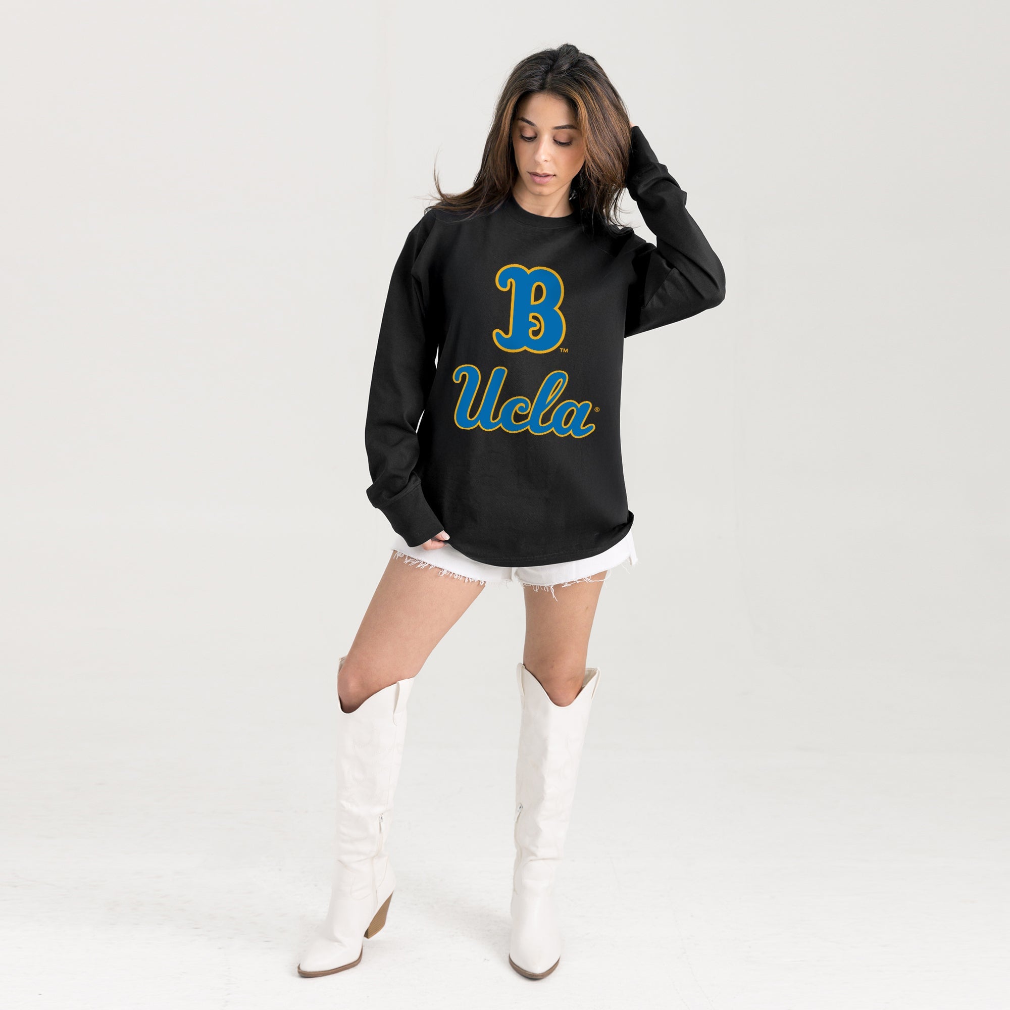 UCLA BRUINS HONOR ROLL ESSENTIAL RELAXED FIT LONG SLEEVE TEE