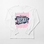 UCONN HUSKIES RALLY STRIPE ESSENTIAL RELAXED FIT LONG SLEEVE TEE