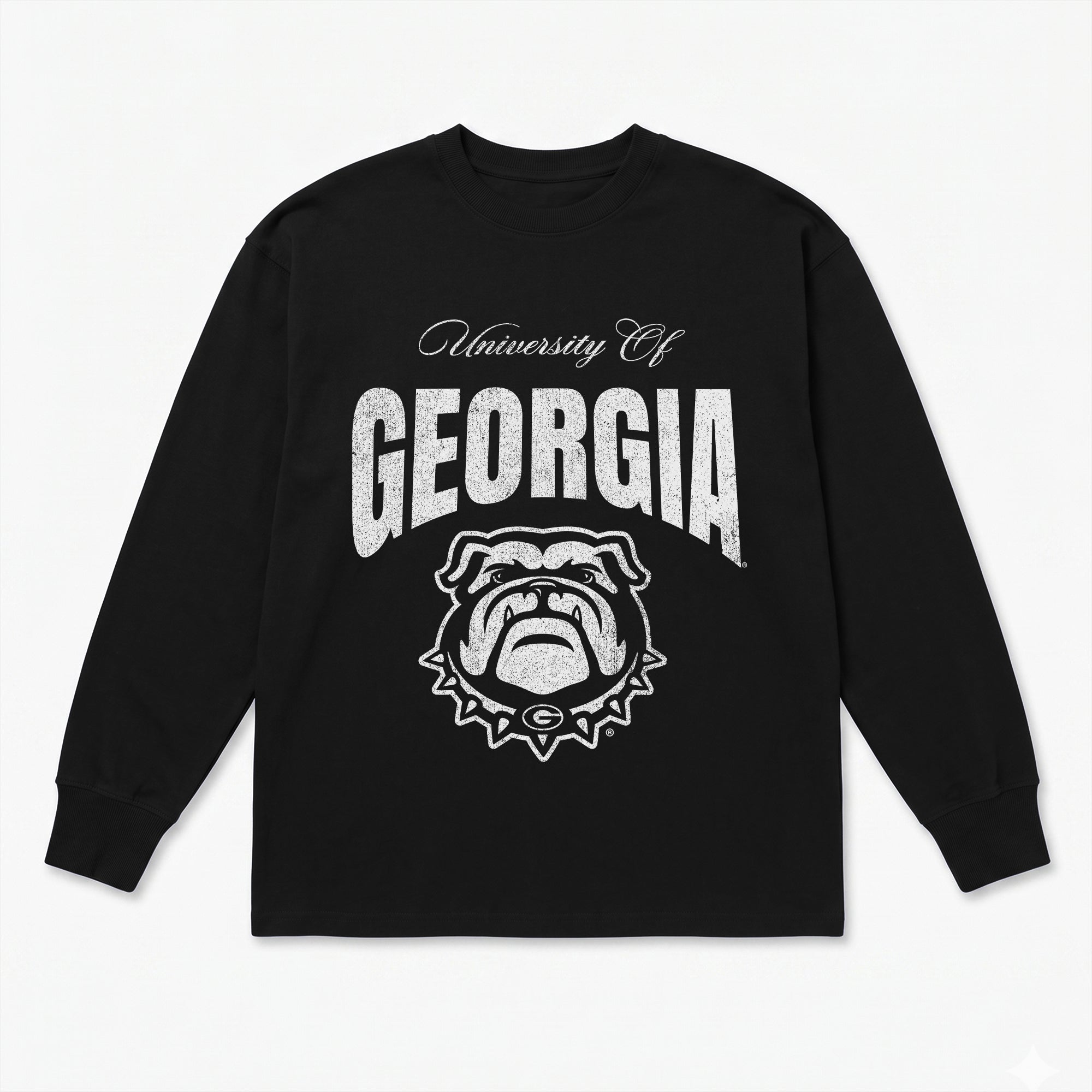 GEORGIA BULLDOGS BOLD AMBITION ESSENTIAL RELAXED FIT LONG SLEEVE TEE