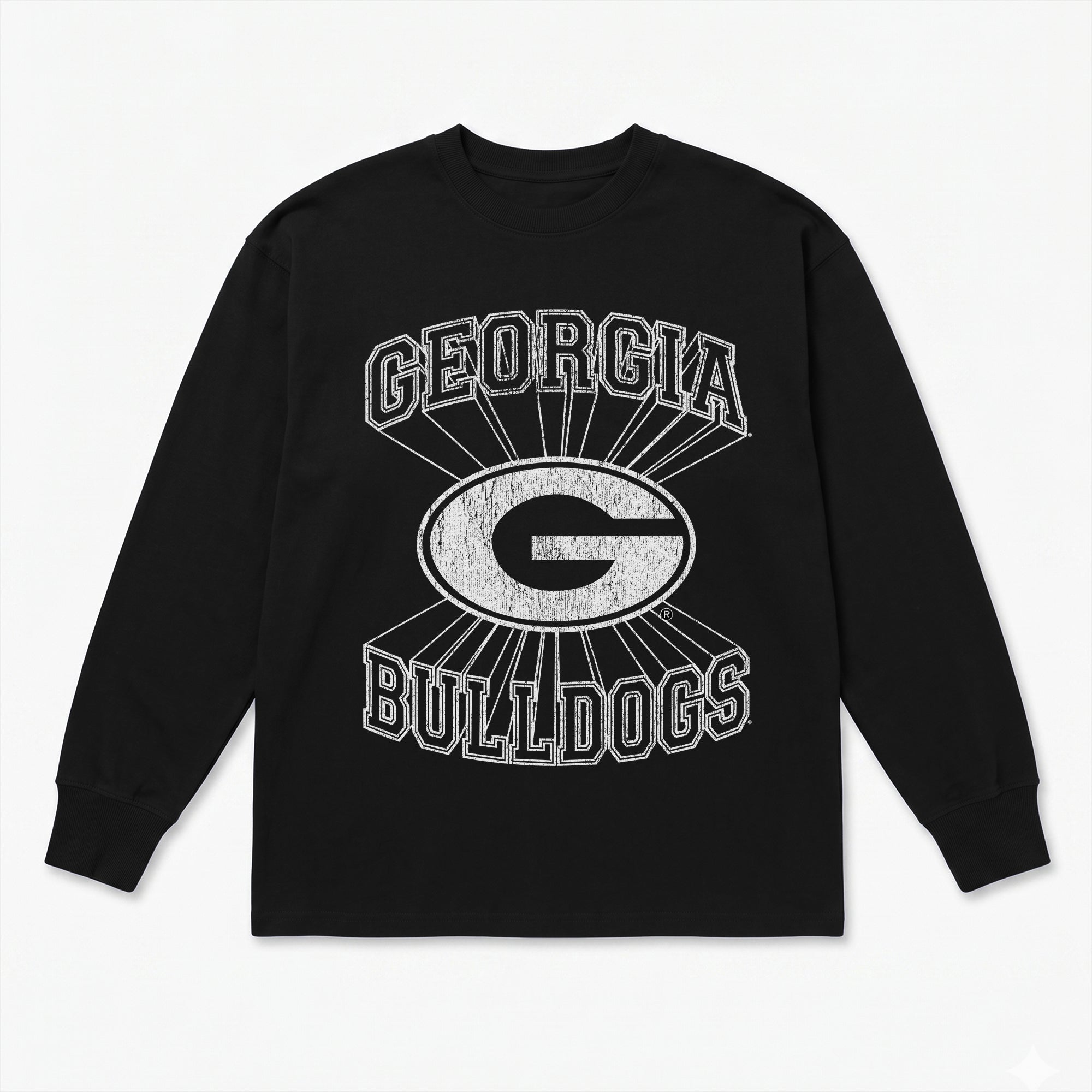 GEORGIA BULLDOGS SPOTLIGHT ESSENTIAL RELAXED FIT LONG SLEEVE TEE