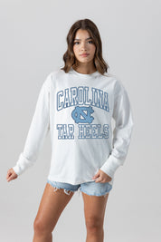 NORTH CAROLINA TAR HEELS MIND GAMES OVERSIZED MIDWEIGHT LONG SLEEVE TEE