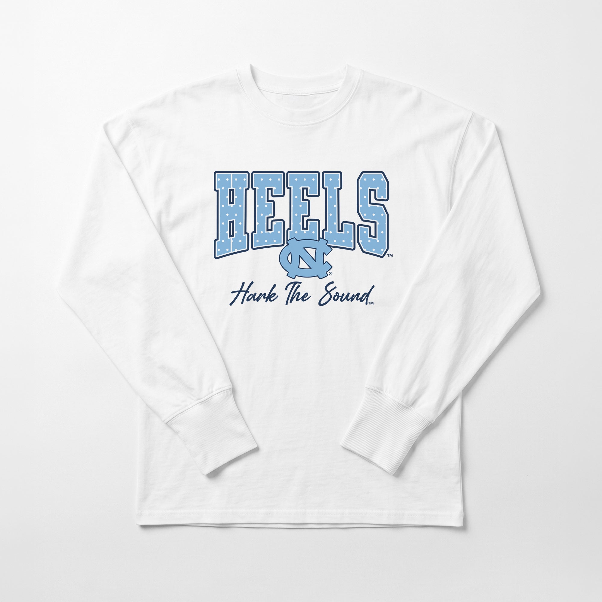 NORTH CAROLINA TAR HEELS SWEET SPOT ESSENTIAL RELAXED FIT LONG SLEEVE TEE
