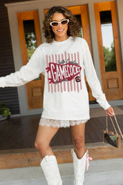 SOUTH CAROLINA GAMECOCKS RALLY STRIPE ESSENTIAL RELAXED FIT LONG SLEEVE TEE